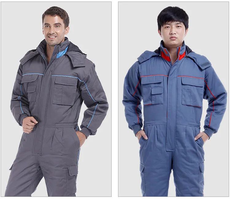 Men Work Clothing Winter Warmer Windproof Overalls Outdoor Fishing Skiing Cold storage Working Clothes Long Sleeved Coveralls  (16)