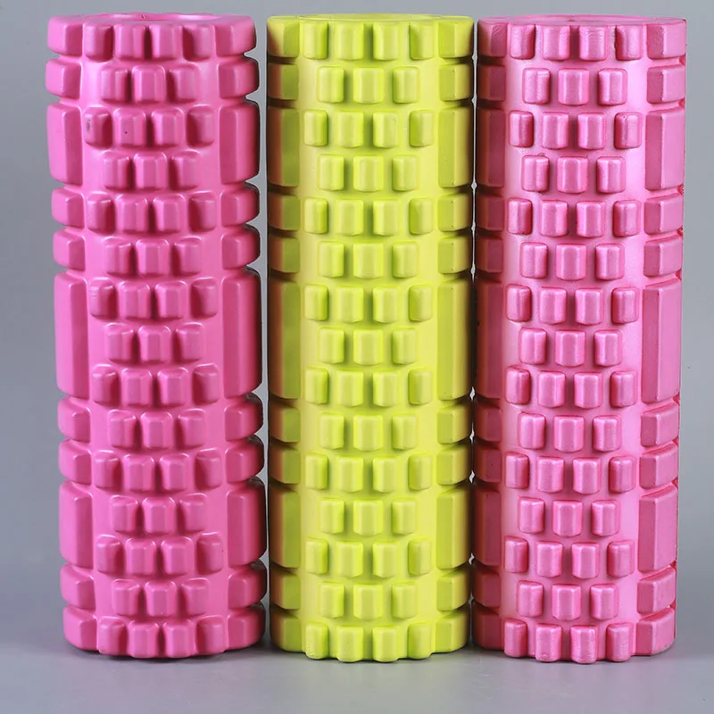 Deep-tissue grid massage foam roller muscle pain relief therapy roller yoga eercise foam roller -mimic size easy carry