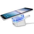 anti theft clear mobile smartphone charger holder alarm system cell phone acrylic display stand