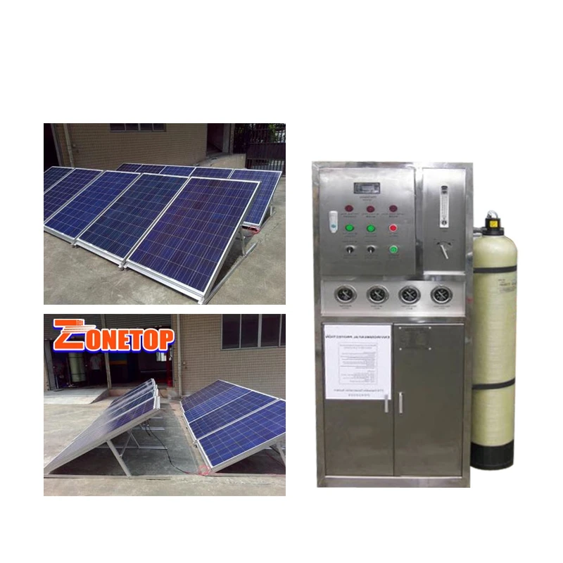 Zonetop โอโซน Reverse Osmosis Machinery พลังงานแสงอาทิตย์เครื่องกรองน้ำ