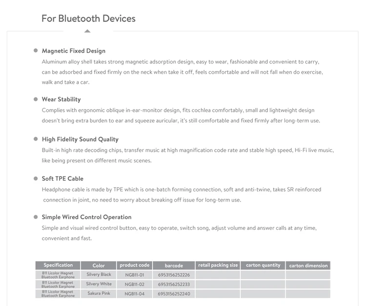 Licolor Magnet Mini True Sport Wireless Earphone Bluetooth Earphone - ANKUX.COM