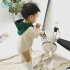 Custom made autumn winter long sleeve unisex baby born clothes thicken baby romper baby bodysuit 2256