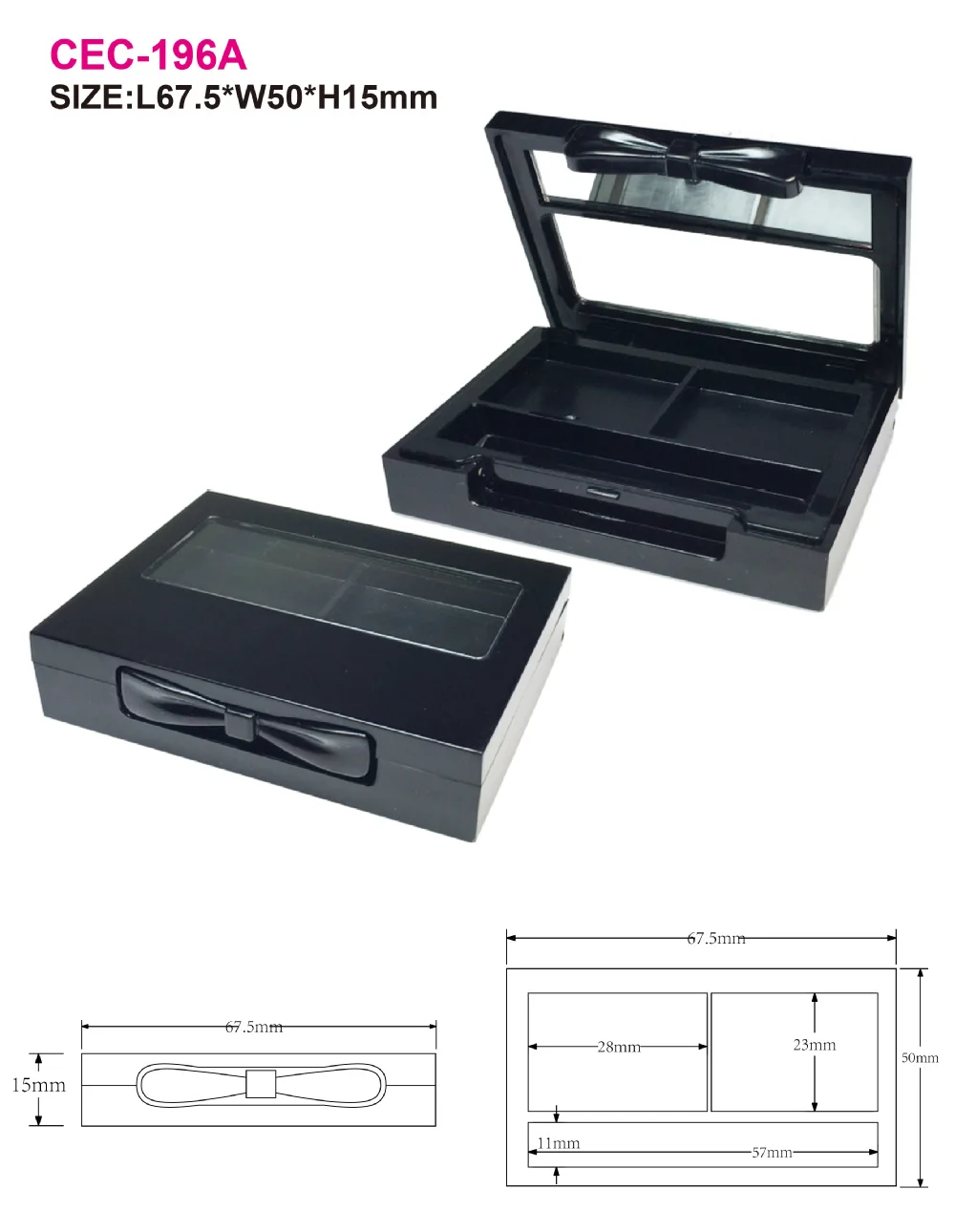 新しいアイシャドウパレットアイシャドーsuqare容器、 空パレットアイシャドー卸売安い仕入れ・メーカー・工場