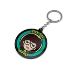 Customised Non Clear Acrylic Anime Shaped Keychain Charms