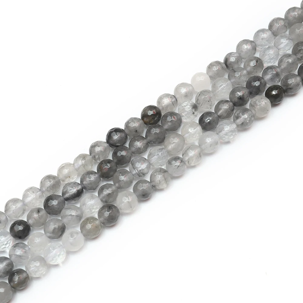 Gemstone Beads 128 Faceted Round Beads Faceted Cloud Crystal Quartz Round Loose Beads
Gemstone Beads 128 Faceted Round Beads Faceted Cloud Crystal Quartz Round Loose Beads