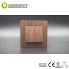 CE Approval British standard switch light home use 2 gang 1 way electric switch