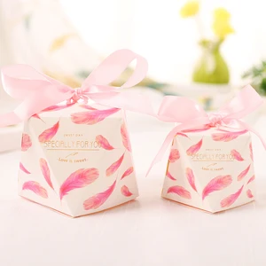 new products custom paper candy packaging box for wedding party