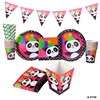 Plates Napkins Cups Tableware Kit Party Supplies Pack 76 pcs Panda Birthday Party Supplies Set