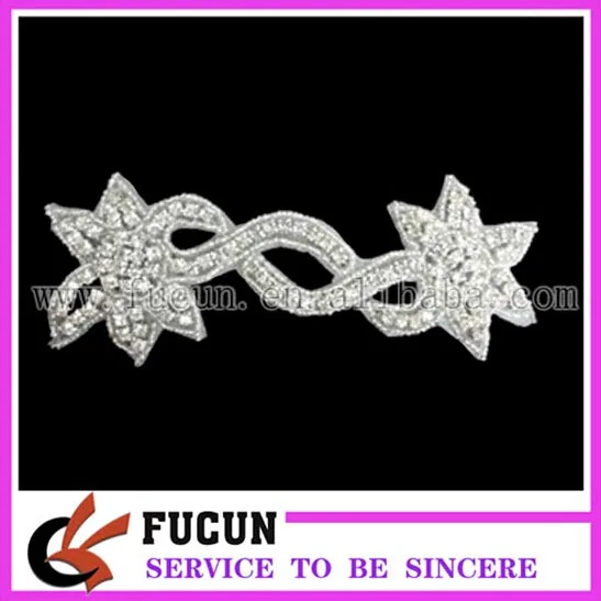 wholesale crystal rhinestone lace trim for bridal /kids clothing rhinestone appliques.jpg