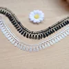 1.9CM Wholesale Black Polyester Embroidery Chemical Border Lace Trim For Wedding Dress FRG031