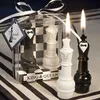 Wedding Favors Bride and Groom Chess Tea Light Candle