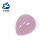 Non faceted names pink gemstones per carat, pear light color crystal glass stones in Xiangyi