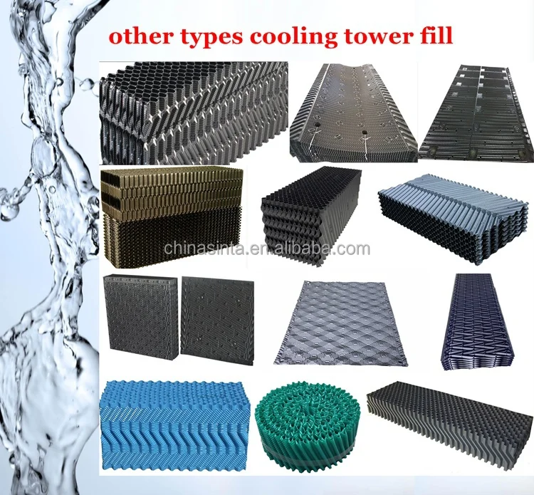 cooling needs,coolingtower cross fluted cooling tower fill/long black pvc honeycomb filler