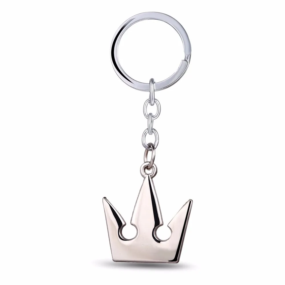 custom fashion souvenir metal silver crown keychain crown key