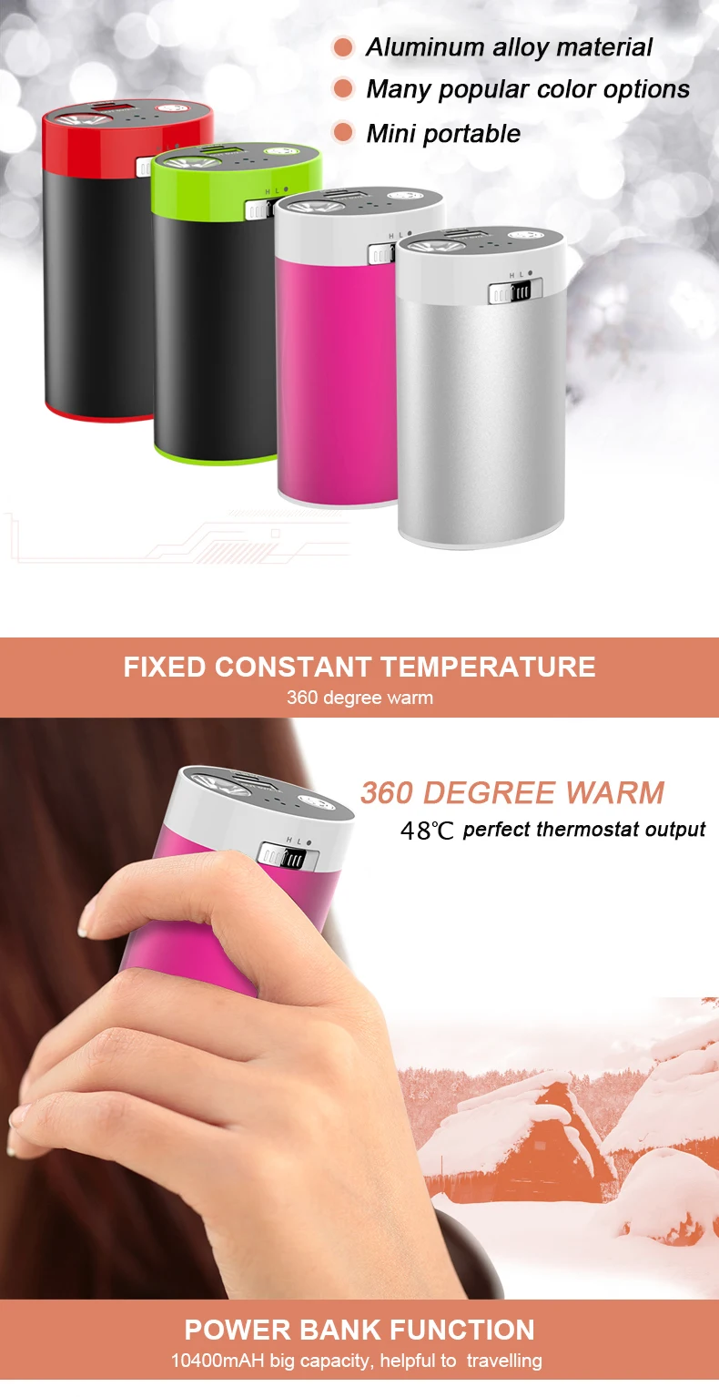 3 in 1 pocket hand warmer charger usb mini heater 2019 with flashlight - ANKUX.COM