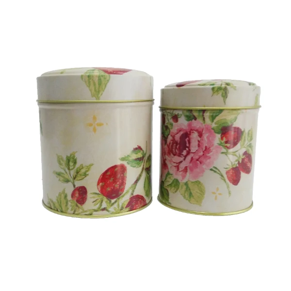 new style unique gift cookie boxes different metal round tin