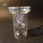 Handmade blown heat resistant borosilicate glass double wall glass cup