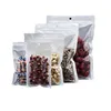 46# Clear Zipper Plastic Retail Bag Package Hang Hole Poly Packaging For Food Tea Usb