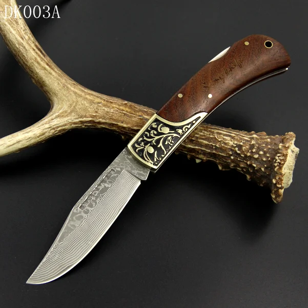8,3 дюймов высокого класса складной портативный ножи Дамаск охотничьи ножи