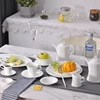 Modern living white ceramic tableware set dinnerware