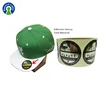 Waterproof Adhesive Glossy Sliver Gold Logo Printed Snapback Cap Sticker, Quality Round Custom Hat Label Stickers