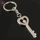 Wedding souvenirs metal key shape keychain/key shape keyring/key shape keyholder