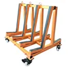 A frame trolley for marble granite slabs and glass