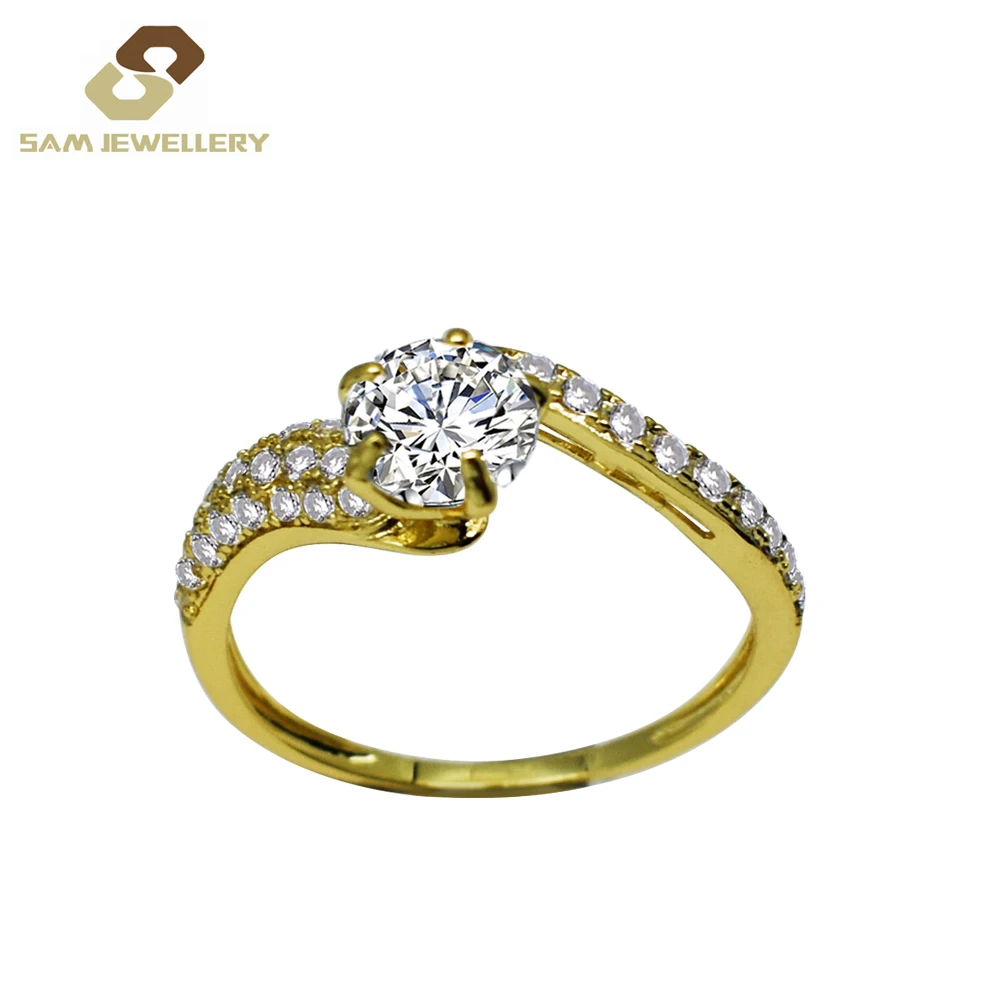 Sam Jewellery Twist 5 Prong Setting Curved CZ gold wedding ring, Yellow gold jewelry
Sam Jewellery Twist 5 Prong Setting Curved CZ gold wedding ring, Yellow gold jewelry