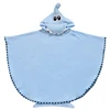 Cute Blue Shark Hooded Beach Towel Baby Pool Poncho Towels Bathrobe Hooded Blanket for Any Child's Age & Toddler & Kids