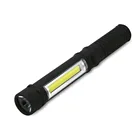 Multifunction COB LED Mini Pen Light Work Inspection Flashlight Torch Lamp With the Bottom Magnet and Clip Black/Red/Blue