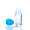 Custom made China 30ml 50ml roller ball bottles clear empty deodorant glass roll on bottle