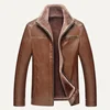 Custom Excellent Quality Latest Design Buy fake leather fur Jacket Mens Winter faux leather Jacket