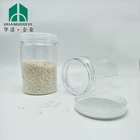 250g 250ml plastic clear food grade tin can aluminum cap bottle pet jar