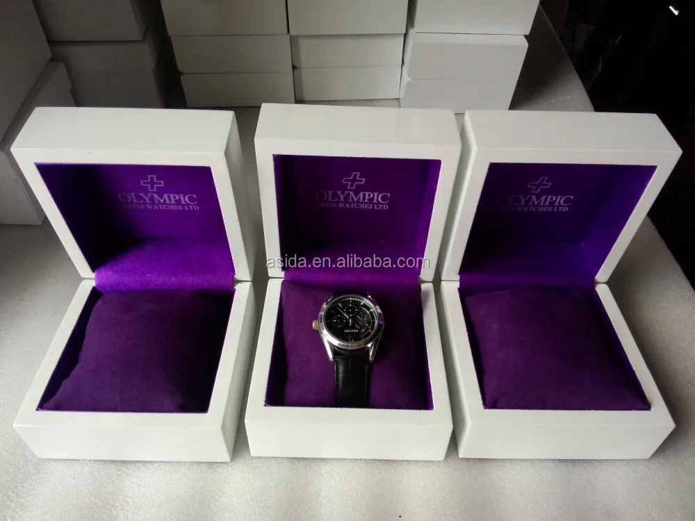 wholesale custom elegant white watch boxes for men