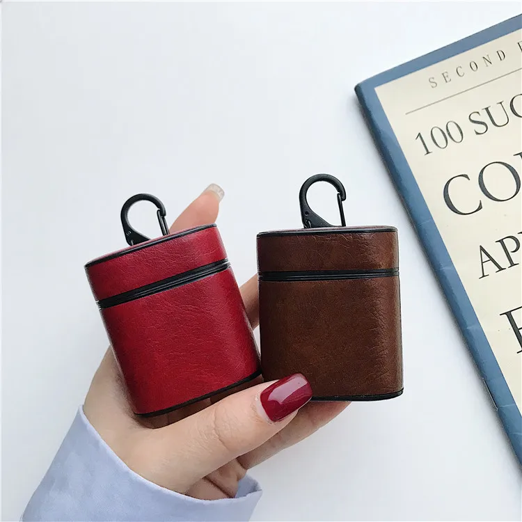 Wholesale Custom Leather Air Pods Case Cover High Quality Air Pods Leather Shell Sleeve for Sale
Wholesale Custom Leather Air Pods Case Cover High Quality Air Pods Leather Shell Sleeve for Sale