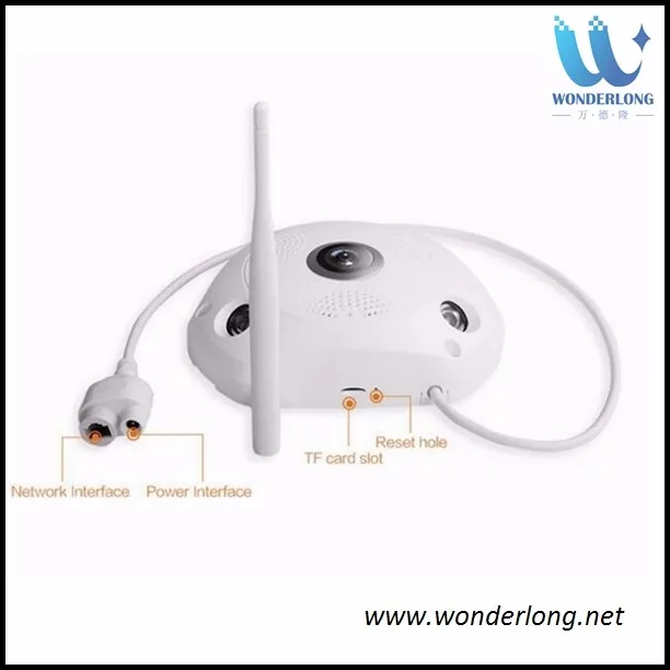 360 Degree Panorama CCTV Camera Wifi HD Wireless VR IP Camera P2P Indoor Cam