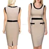 Pictures Office Dress for Ladies Women's Casual Sleeveless Ladies Wear to Work Fitted Pencil Dress
