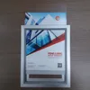 Aluminum anodized silver slide in poster frame