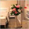 artificial pink flower arrangement / beautiful flowers artificial flower potted