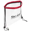 Promotional PVC Clear Drawstring Bags, Transparent School Backpack