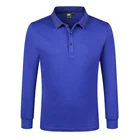 OEM custom Slim stand-up collar Long Sleeve women cotton polo t shirt
