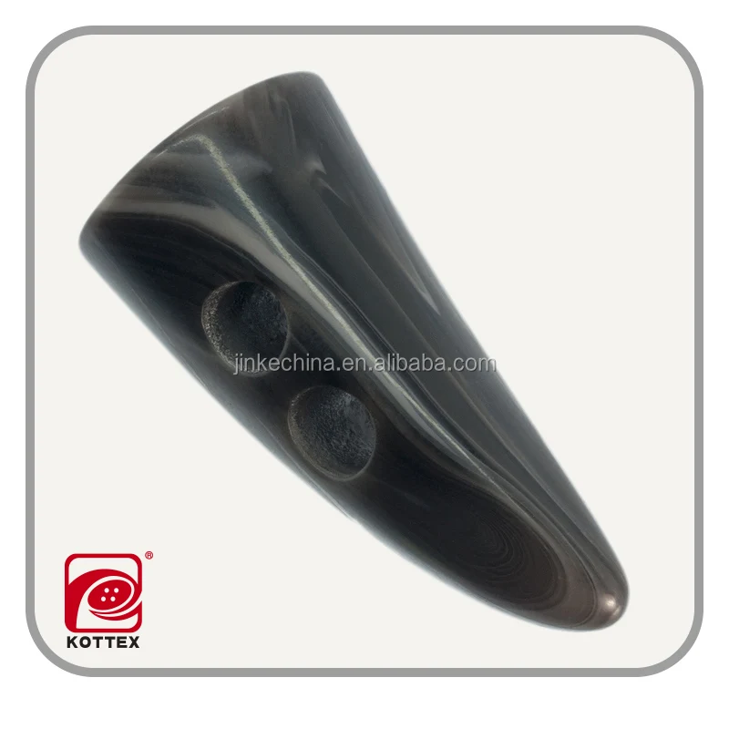 2014 plastic horn button toggle button for garment accessories