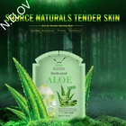 Natural 24hrs Aloe Vera Gel Extract Facial Mask Fashion Renewal Hydrating Repair Sheet Whitening Moisturizing Face Mask For Sale