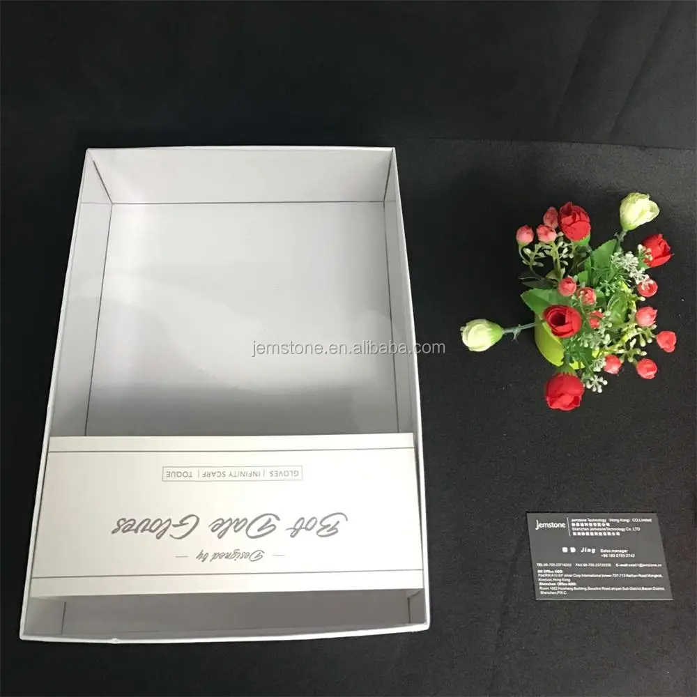 white  paper art  paper material luxury  gift boxes for gloves