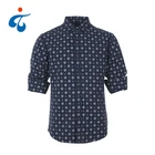 Oem nice new style cotton long sleeve customize shirts for men casual with logo
