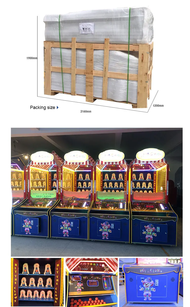 Threeplus Coin Operated Ball Throwing Carnival Toss for Sale