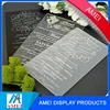 2017 custom engraved acrylic wedding invitation card manufacturer