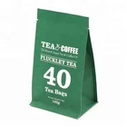Square bottom bag side gusset flat bottom tea coffee packaging pouch custom
