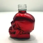 Skull nail polish bottle 12ml with paint colored for gel