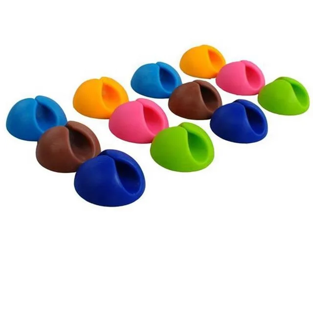 Silicone Cable Holder Earphone Cord Winders Cord Organizer Plastic Wire Clip Holder, White pink black blue
Silicone Cable Holder Earphone Cord Winders Cord Organizer Plastic Wire Clip Holder, White pink black blue